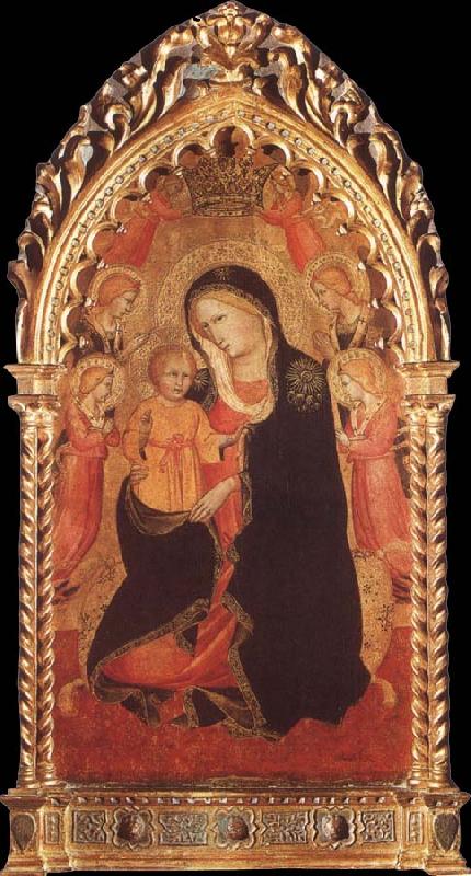 Agnolo Gaddi Madonna of Humility with Six Angels oil painting image